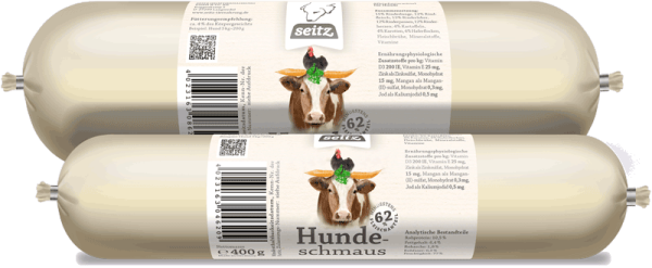 HUNDESCHMAUS SEITZ moist food in sausages 800g