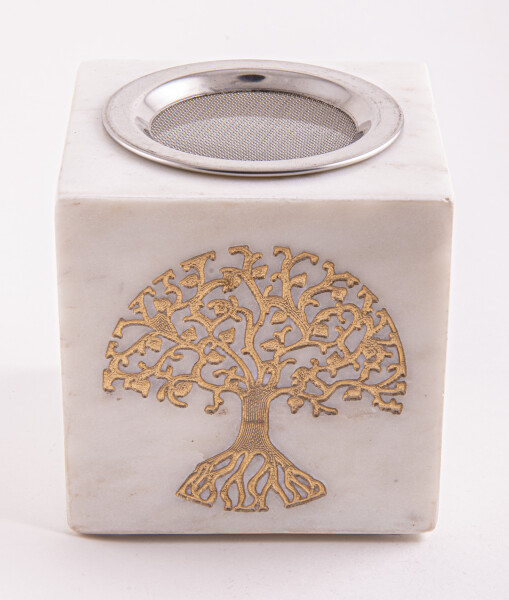 Aroma lamp "Tree of Life" with sieve made of marble stone