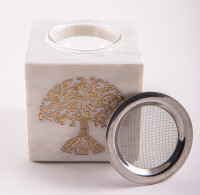 Aroma lamp "Tree of Life" with sieve made of marble stone