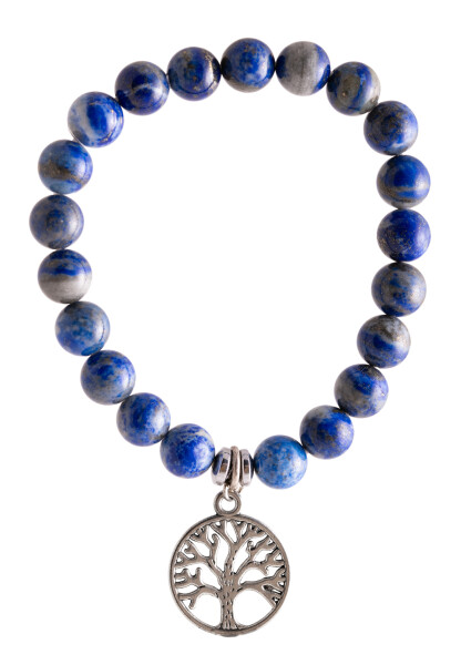 Sodalite bracelet with Yggdrasil charm