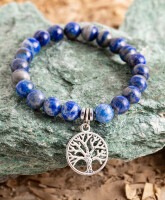 Sodalite bracelet with Yggdrasil charm