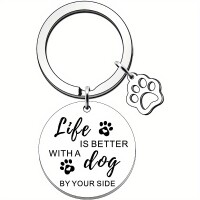 Life is better with a Dog key ring