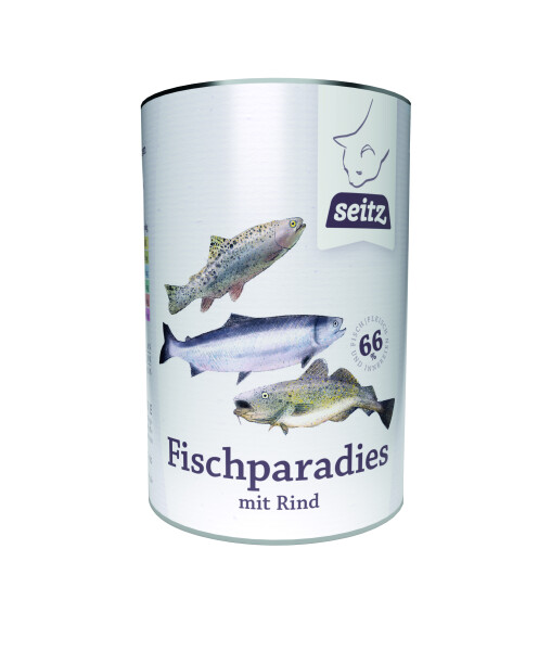 SEITZ FISCHPARADIES with beef premium food KATZE moist 400g